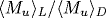 \langle M_{
u}\rangle_{L}/\langle M_{
u}\rangle_{D}