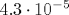 4.3\cdot10^{-5}