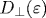 D_\perp (\varepsilon)