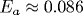 E_a\approx 0.086