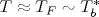 T\approx T_F\sim T^*_b