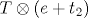 T\otimes ( e + t_2)