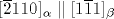 [\overline {2}110]_\alpha \parallel [1\overline { 1}1]_\beta 