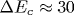 \Delta E_c\approx 30