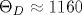 \Theta_D\approx 1160