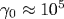 \gamma_0\approx 10^5