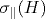 \sigma_{\parallel}(H)