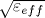 \sqrt {\varepsilon _{eff}}